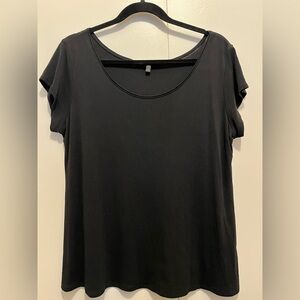 Eileen Fisher Black Short Sleeve Tee